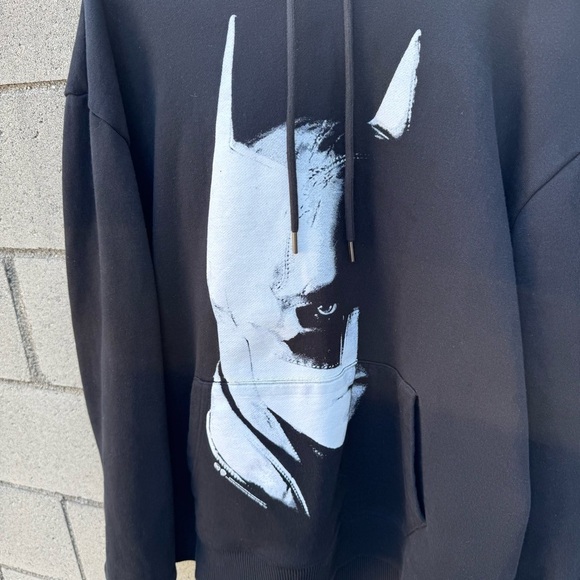 Batman X Midnight Studios Midnight Art DEPT Black Hoodie Oversized Cotton L/XL - Picture 4 of 14